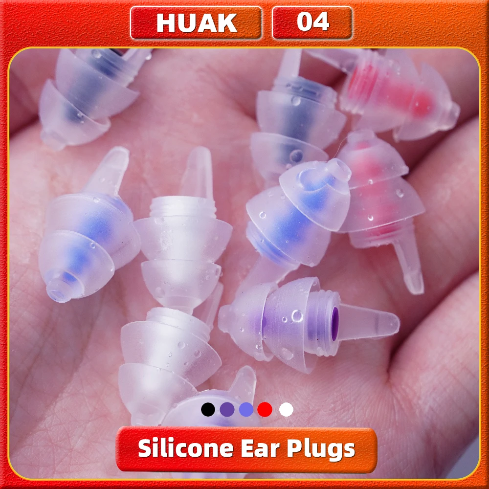 HUAK tapones hipoalergénicos para los oídos, protección auditiva para conciertos, reutilizables para músicos, reducción de ruido