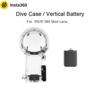 Batería Vertical Original Insta360 ONE R RS 360 Mod Les/funda de buceo de 30m de profundidad impermeable para accesorios de lente Insta360 R/Rs 360