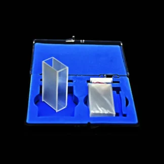 JVLAB Cubeta de vidrio Light Path Células de absorción de vidrio de 20 mm 7 ml fabricadas con tecnología de sinterización pueden almacenar soluciones de ácido y alcalinos