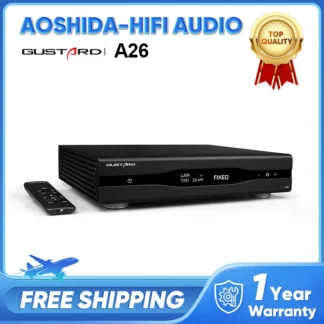 GUSTARD A26 DAC MQA Dual AK4499EX AK4191 con Streamer/Renderer XMOS DSD512 PCM768K MQA384K IIS decodificador de Audio equilibrado DAC-A26