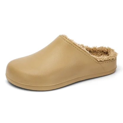 Zapatilla de invierno para interiores, impermeable, antideslizante, para mantener el calor, zapatos de algodón, zapatillas Unisex acogedoras y suaves de felpa
