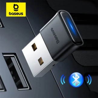 Baseus-Adaptador USB Bluetooth 5,1, transmisor receptor de Audio y música para PC, altavoz, portátil, ratón inalámbrico, transmisor USB