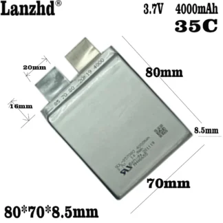 Batería de 1-10 Uds para arranque de coche, pila de 3,7 V, 4000mAh, 857080, 35C, bricolaje, fuente de alimentación, encendedor, Dron