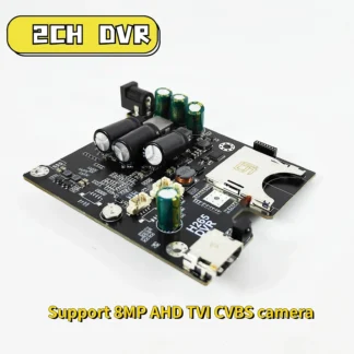 Placa PCB DVR móvil AHD de 10 unidades, 2 canales, compatible con CVBS/AHD, 8,0 MP/128GB, HD, 1080P, 2 canales, tarjeta DVR para autobús y vehículo con control remoto