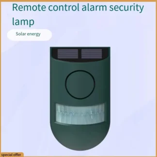 Sensor de movimiento de alarma Solar A68Z, sirena de seguridad exterior de 129Db para granja, alarma de luz y sonido Solar, Sensor de movimiento de 5V 80Nah