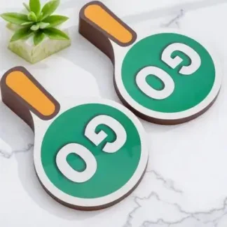 Señal de tráfico portátil de doble cara, herramienta de enseñanza de seguridad para el tráfico, paleta impermeable, aula, 2 uds.