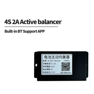 JiKong-4S de equilibrio activo, ecualizador inteligente de 12V, 2A, 2A, 4S, 3,2 V, Bluetooth incorporado, compatible con aplicación