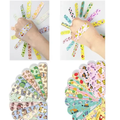 120 unids/set tirita de dibujos animados lindo para niños yesos primeros auxilios vendaje parche adhesivo vendajes Kit Accesorios