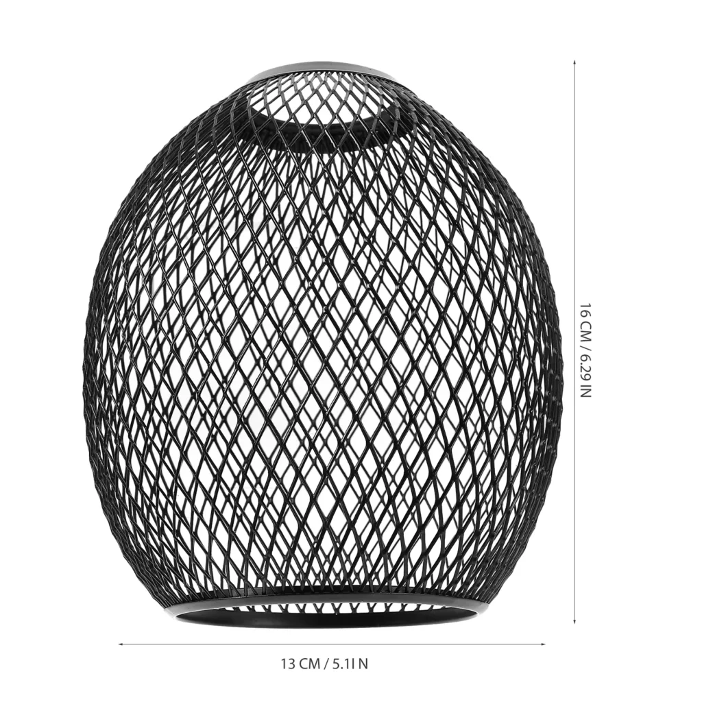 Pantalla de lámpara de Metal en forma de tambor, cubierta de luz colgante decorativa con diseño calado para el hogar, Bar, restaurante, iluminación de techo de oficina