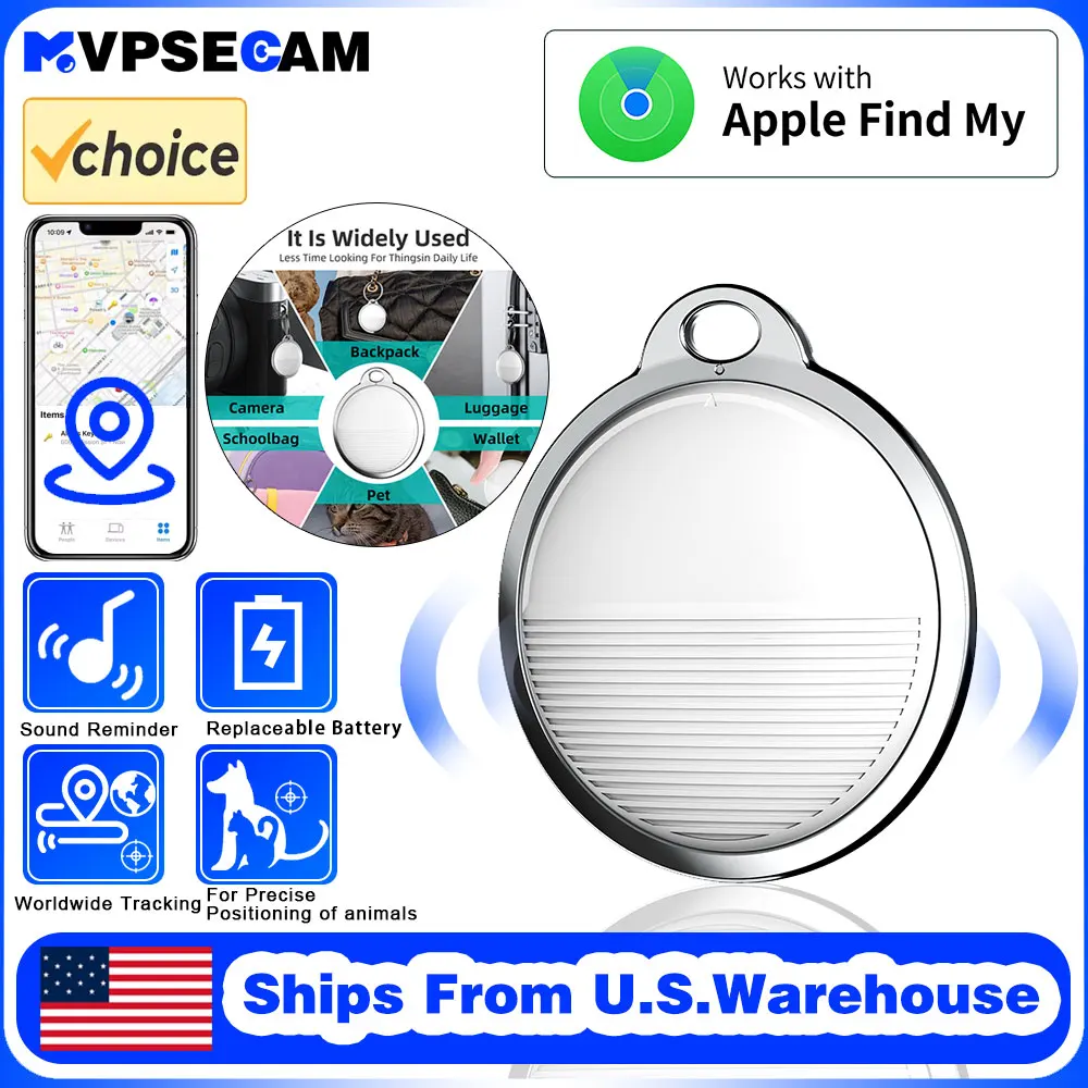 Rastreador Mini GPS para sistema Apple iOS, encuentra mi aplicación, etiqueta de aire, buscador de niños, bolsa para bicicleta de mascotas, rastreador de pérdidas, airtag Bluetooth inteligente