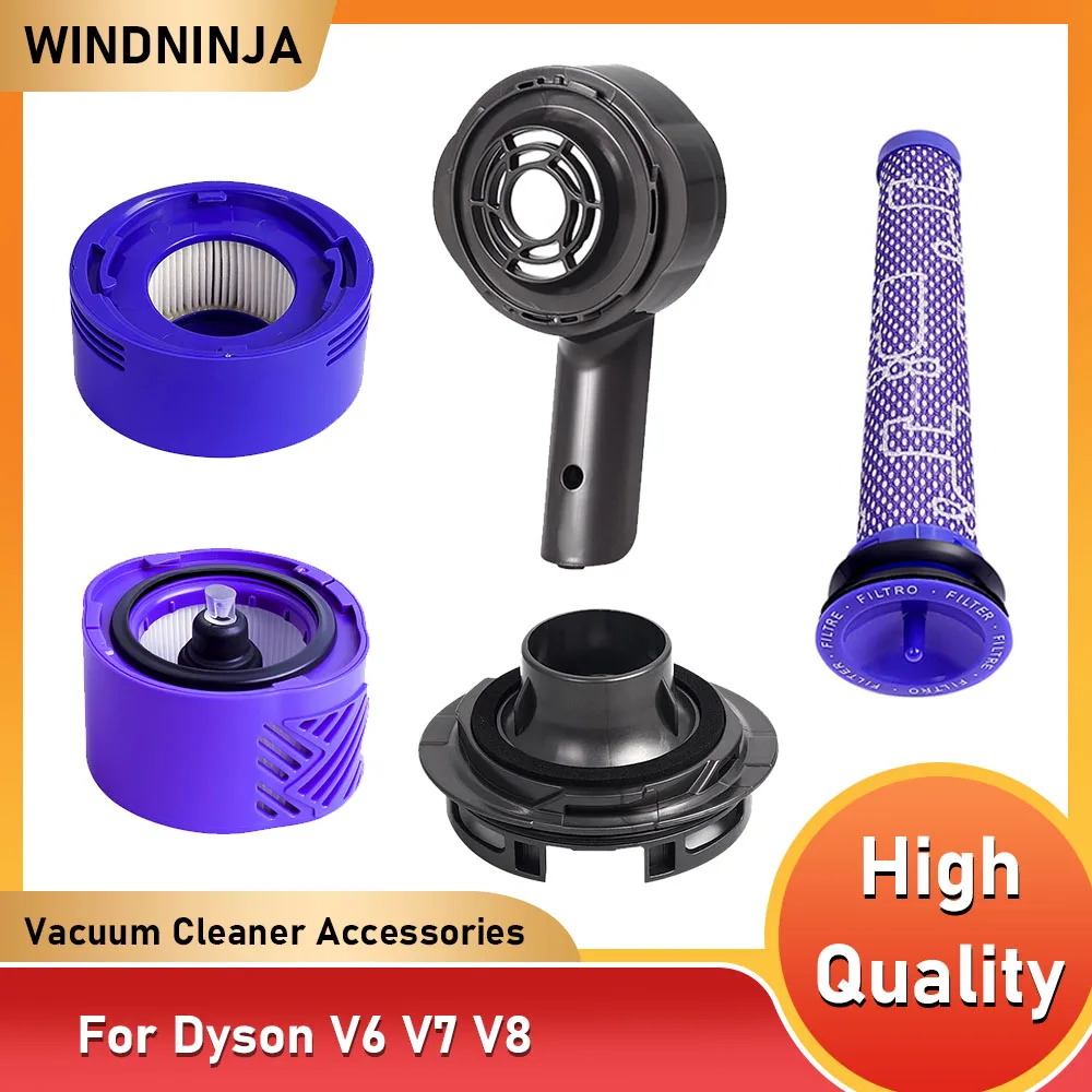 Cubierta trasera del Motor, prefiltro postfiltro para Dyson V6 V7 V8, accesorios para aspiradoras inalámbricas, cubierta del Motor, piezas del Kit de filtro HEPA