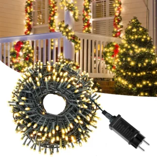 100-1000 luces LED de Navidad guirnalda de luces de hadas 110V 220V a DC24V blanco cálido RGB luces LED de jardín decoración del árbol de Navidad del hogar