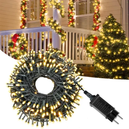 100-1000 luces LED de Navidad guirnalda de luces de hadas 110V 220V a DC24V blanco cálido RGB luces LED de jardín decoración del árbol de Navidad del hogar