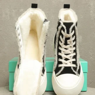 Botas de nieve a la moda para hombre, zapatos altos cálidos y cómodos de lana de cuero genuino, botas rusas de algodón a prueba de frío para invierno