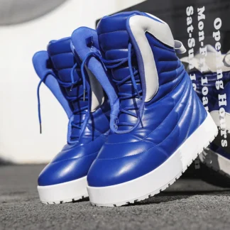 Botas de hombre 2025, nuevas zapatillas de invierno, zapatos cálidos para hombre, zapatillas de deporte de felpa antideslizantes impermeables, zapatos tenis para hombre, botas, zapatillas de deporte para hombre Winte