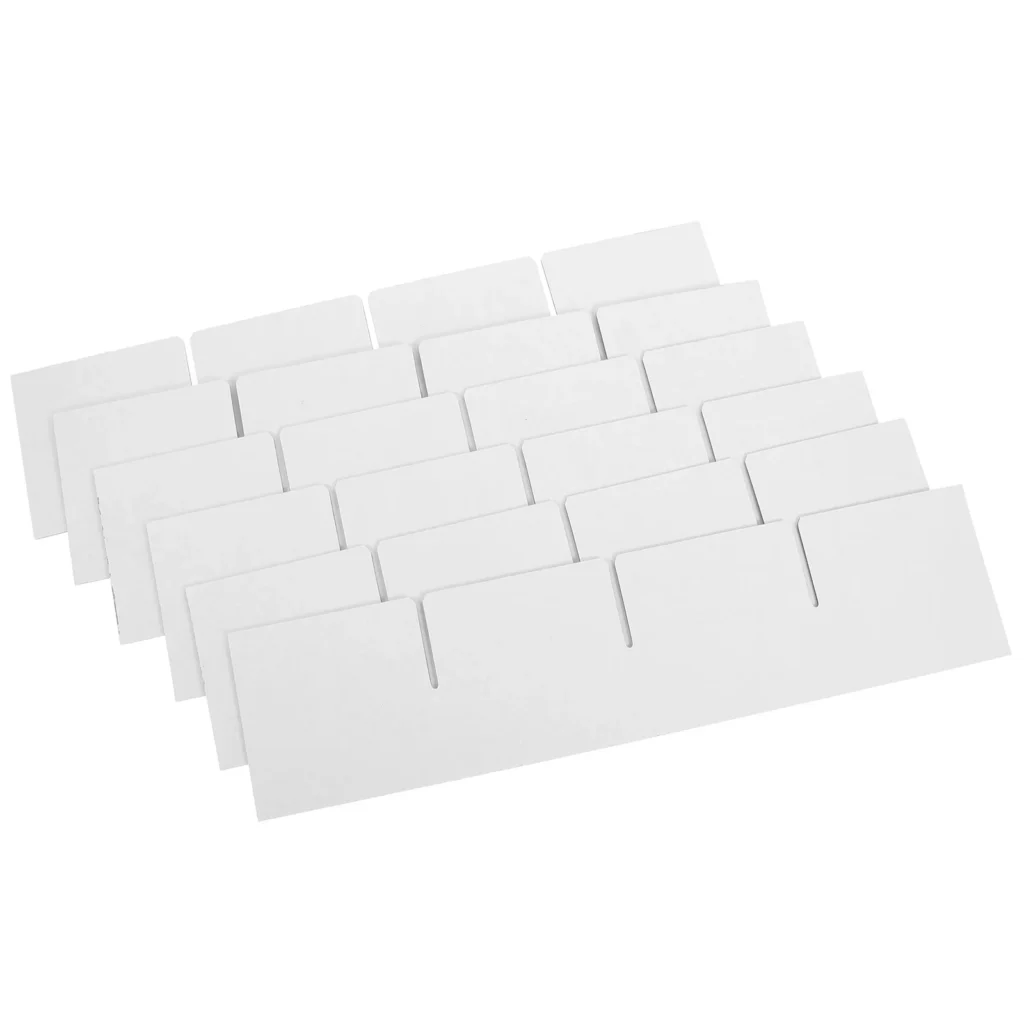 Separadores de cajas de papel, diseño de rejilla para embalaje de suministros móviles, cajas de cartón, divisor de protección, montaje Simple y rápido, 6 uds.