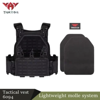 YAKEDA nuevo chaleco de combate 6094 chaleco táctico ligero de liberación rápida con corte láser equipo negro chalecos tácticos de caza
