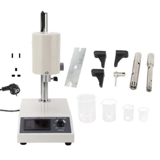 Homogeneizador emulsionante dispersor de laboratorio homogeneizador de alta velocidad ajustable de 8000-22000 rpm para 5-1000 ml