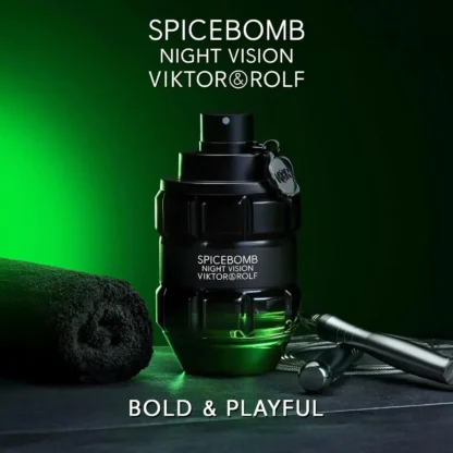 Viktor&Rolf Spicebomb Night Vision: un aroma picante fresco nocturno para hombres, bergamota vibrante y notas oscuras misteriosas