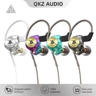 Nuevo QKZ 15D sonido envolvente dinámico auriculares bajos auriculares 3,5 MM AUX Monitor intrauditivo auriculares HIFI con cancelación de ruido auriculares deportivos