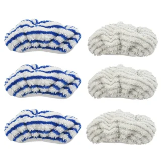 Almohadillas de tela de microfibra de repuesto para Rowenta Clean&Steam ZR, 6 uds. 005801 Accesorio limpiador, lavable y reutilizable