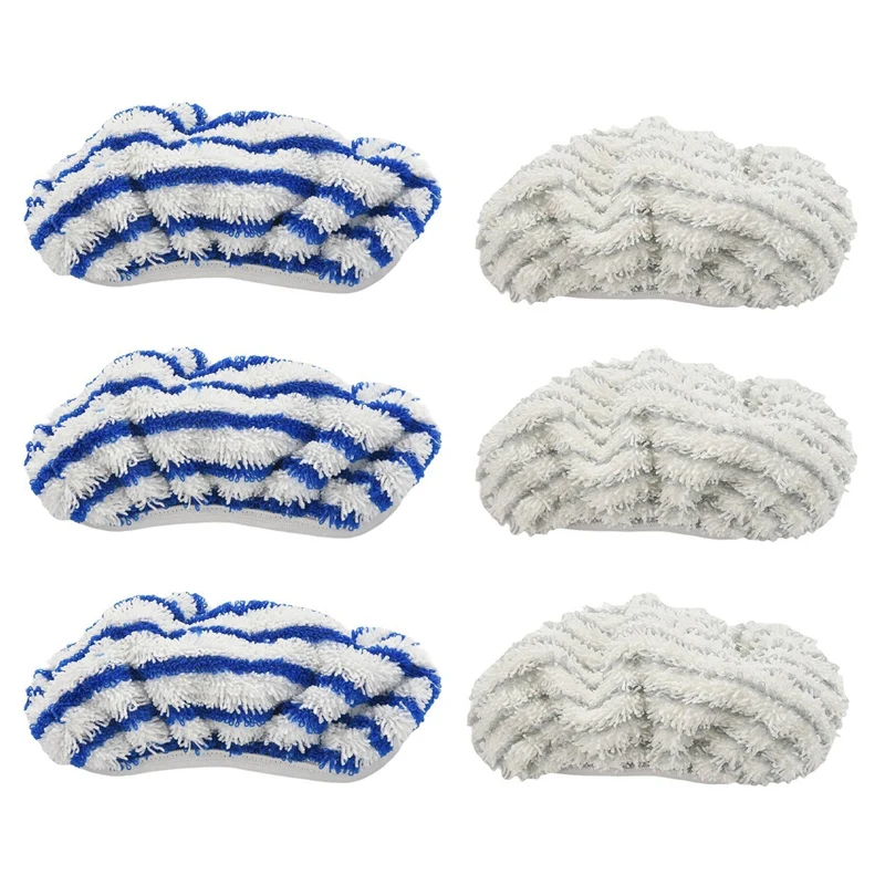 Almohadillas de tela de microfibra de repuesto para Rowenta Clean&Steam ZR, 6 uds. 005801 Accesorio limpiador, lavable y reutilizable