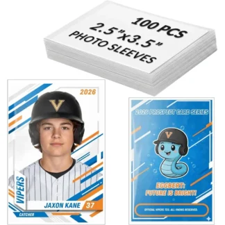 Fundas para fotos de 2,5x3,5, 100 Uds., calidad de archivo sin ácido, protector de almacenamiento de fotos transparente para tarjetas fotográficas de Pokemon y Kpop Tr