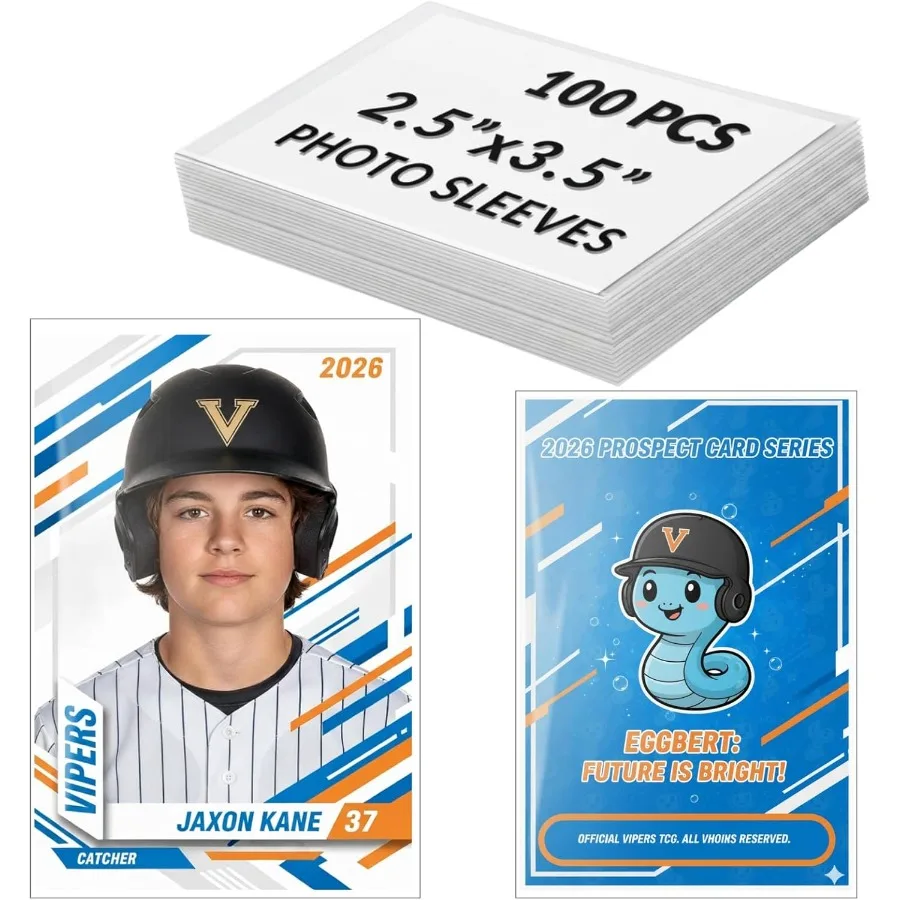 Fundas para fotos de 2,5x3,5, 100 Uds., calidad de archivo sin ácido, protector de almacenamiento de fotos transparente para tarjetas fotográficas de Pokemon y Kpop Tr