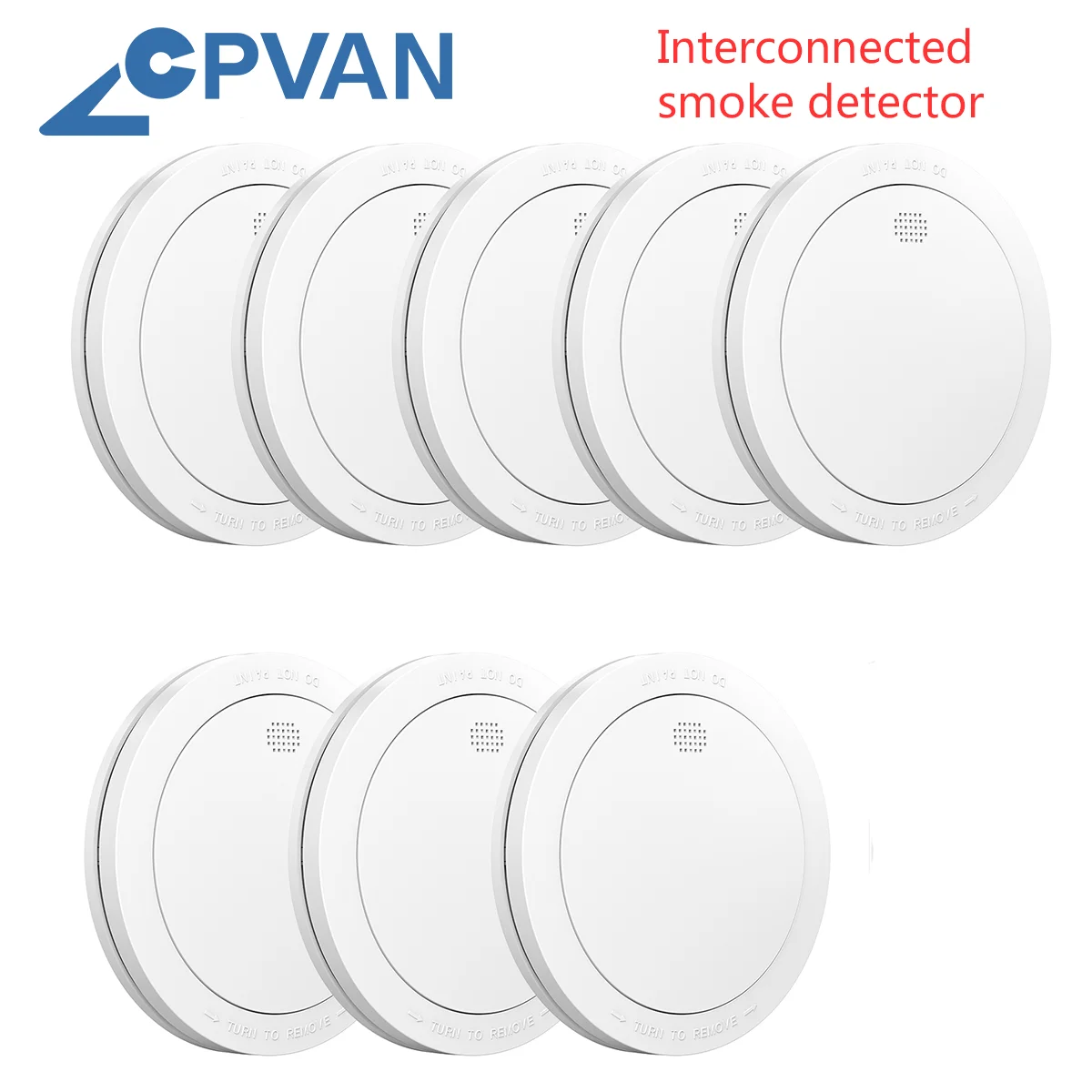 CPVAN-Detector de humo con interconexión, equipo de protección de seguridad para el hogar, alarma de incendio, Sensor de humo inalámbrico con Control remoto, 433MHZ