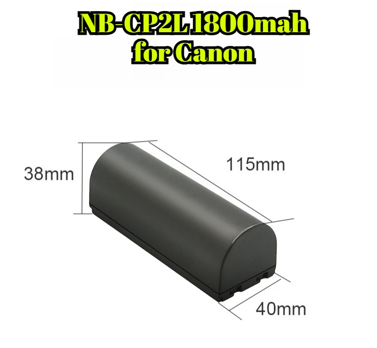 Batería de repuesto NB-CP2L 1800mAh para impresora Canon SELPHY CP1300 CP1200 CP1100 CP910 CP900 de alta capacidad