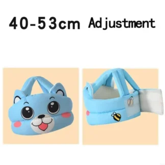 Casco seguridad para bebé A5YC, gorros protectores para cabeza con cinturón ajustable para barbilla, cómodos y suaves