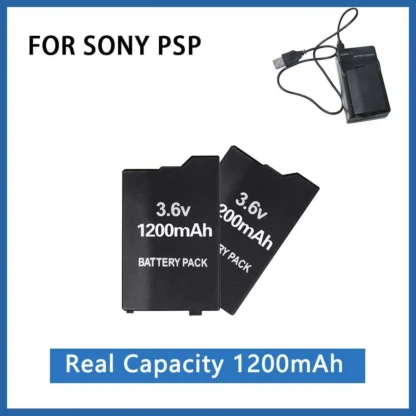 PSP2000/3000 batería Lipo 3,6 V 1200mAh baterías de litio recargables para Sony PSP2000 PSP3000 Gamepad con cargador