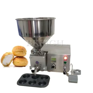 Máquina de llenado de mantequilla y salsa de relleno de pan multifuncional/máquina eléctrica de inyección de mermelada de pasteles