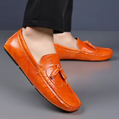 Zapatos para hombre, mocasines informales, zapatos de cuero PU, zapatos clásicos transpirables antideslizantes para fiesta, zapatos náuticos para conducir para hombre, mocasines para hombre