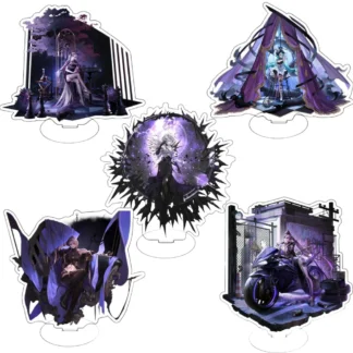 Juego de regalo para seguidores Anime Path to Nowhere figuras HD Zoya Hamel Demolia Demon Hella soporte acrílico serie adorno de escritorio alrededor de 15cm