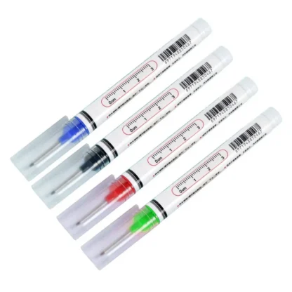 Rotulador de agujero profundo de cabeza larga, marcador de punta larga de 20mm, bolígrafo de carpintero colorido resistente al agua para carpintería, 4 Uds.