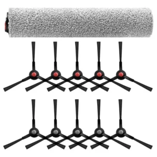 【A16Z】Juego de fregona rodante de Cepillo Lateral de repuesto-11PCS para aspiradoras Robot Eufy Omni S1 Pro/E25/E28