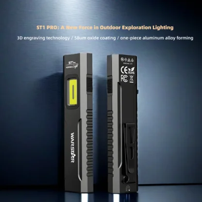 ST1 taller profesional aluminio SFT25 LED 1500lm control remoto magnético tipo C recargable bolsillo luz de trabajo lateral COB UV 2-10 horas