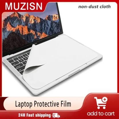 Película protectora para ordenador portátil, manta de microfibra a prueba de polvo para teclado, tela para pantalla de portátil, MacBook Pro 13/14/15/16 pulgadas
