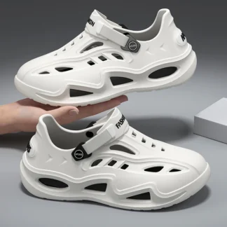 Zapatillas de moda para hombre, zapatos para caminar con agua, zapatos para rastreo de río, zapatos perforados, zapatillas casuales para interiores y exteriores