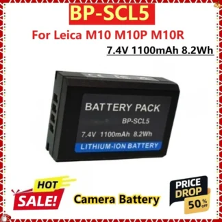 Para Leica M10 M10P M10R nuevo Cameron CS-BDC10MC BP-SCL5 7,4 V 1100mAh 8.2Wh batería de cámara 24003