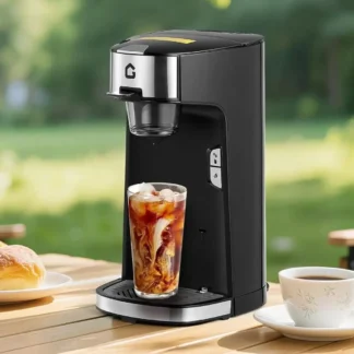 Cafetera monodosis, cafetera K Cup para cápsulas y café molido, cafetera en cápsulas con tanque de agua de 18,6 Oz