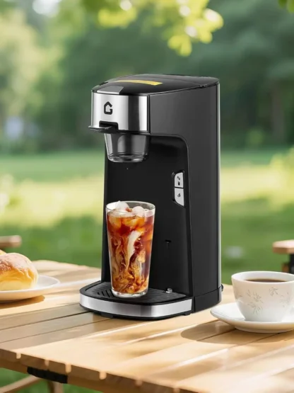 Cafetera monodosis, cafetera K Cup para cápsulas y café molido, cafetera en cápsulas con tanque de agua de 18,6 Oz