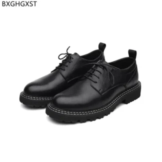 Zapatos Oxford negros de talla 38-44 para hombre, zapatos de cuero de moda 2024, zapatos clásicos italianos elegantes para hombre, zapatos de alta calidad