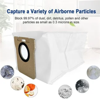 Bolsa de polvo de LECKL-16PCS apta para Xiaomi Mijia Omni M40 / D110CN Kit de accesorios de repuesto para aspiradora