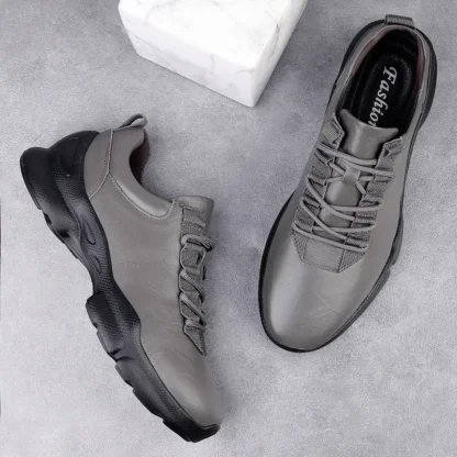 Zapatos informales de Color sólido para hombre, zapatos de negocios resistentes al desgaste antideslizantes, impermeables, hechos a mano, de alta calidad, cálidos y versátiles