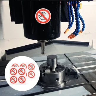 10 Uds. Pegatinas de advertencia de seguridad, calcomanías no táctiles, etiquetas autoadhesivas para máquinas, pegatinas de equipos industriales para coches