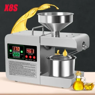 Prensa de aceite inteligente, máquina de extracción de aceite de calor frío, Extractor de aceite doméstico, máquina extractora de aceite de maní y semillas de girasol, 110V