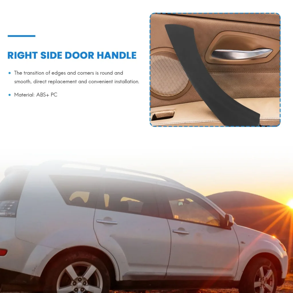 Manija del Panel de la puerta interior del lado derecho, cubierta embellecedora exterior para BMW Serie 3 E90 E91 E92 E93 negro G