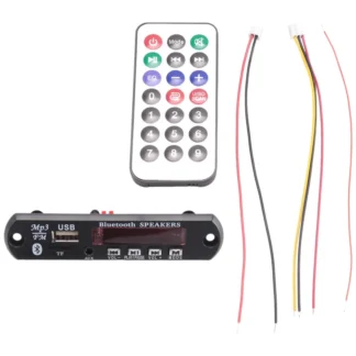 -A12R 2X Bluetooth 5,0 placa decodificadora de MP3 DC 5V 12V módulo de Radio FM para coche compatible con TF USB AUX para teléfono de coche